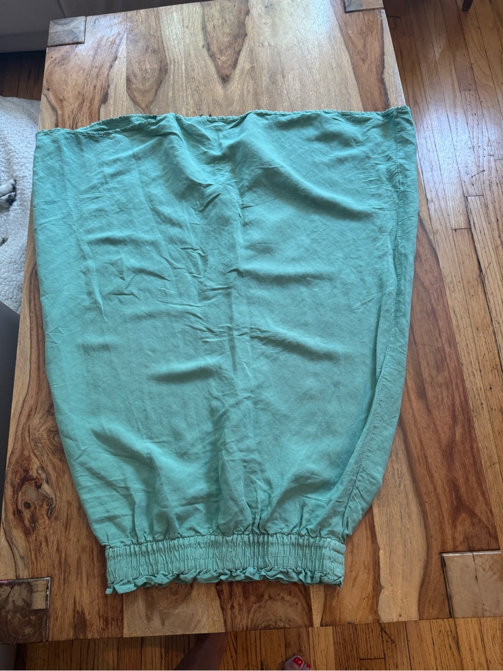 Zara linen green long skirt size XS in like new condition - Picture 5 of 9